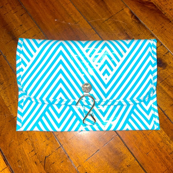 Dabney Lee Other Tealwhite Hanging Travel Organizer Poshmark